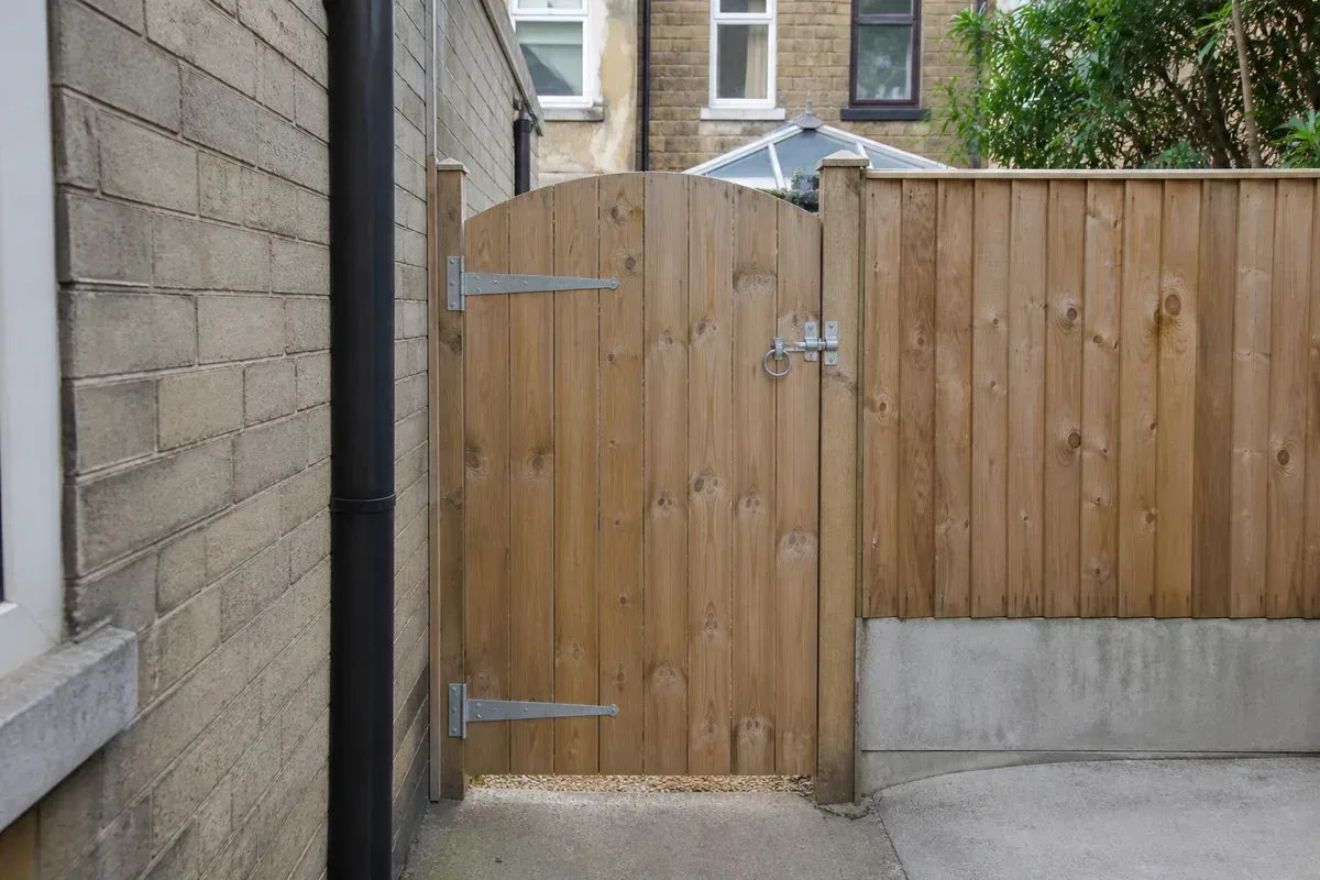 Wooden garden gate fitted in Burnley